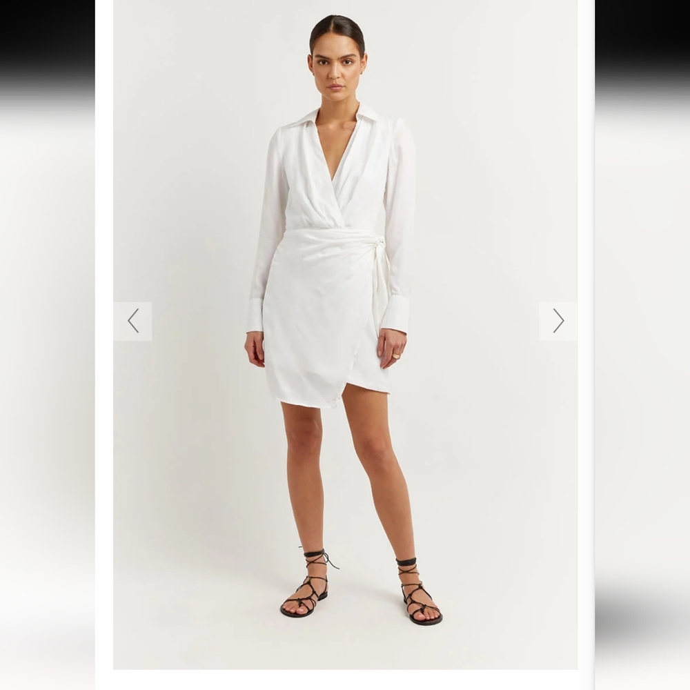 SASHA wrap mini dress